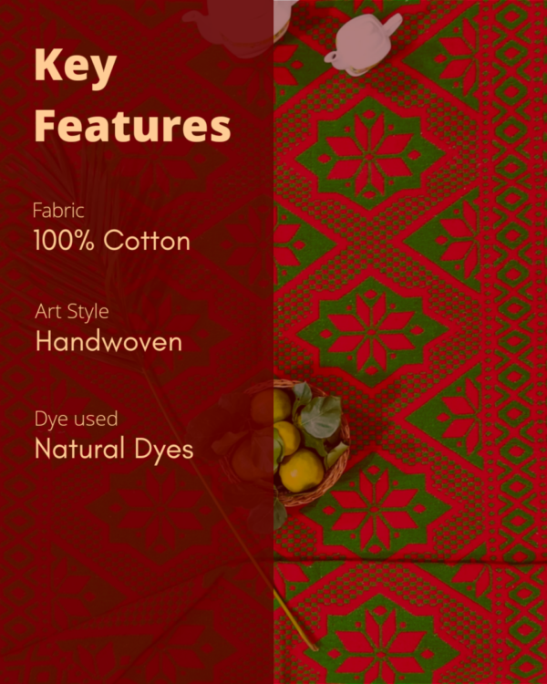 Baansi Handwoven Cotton Rug(L – 6ft|W – 3.75ft)